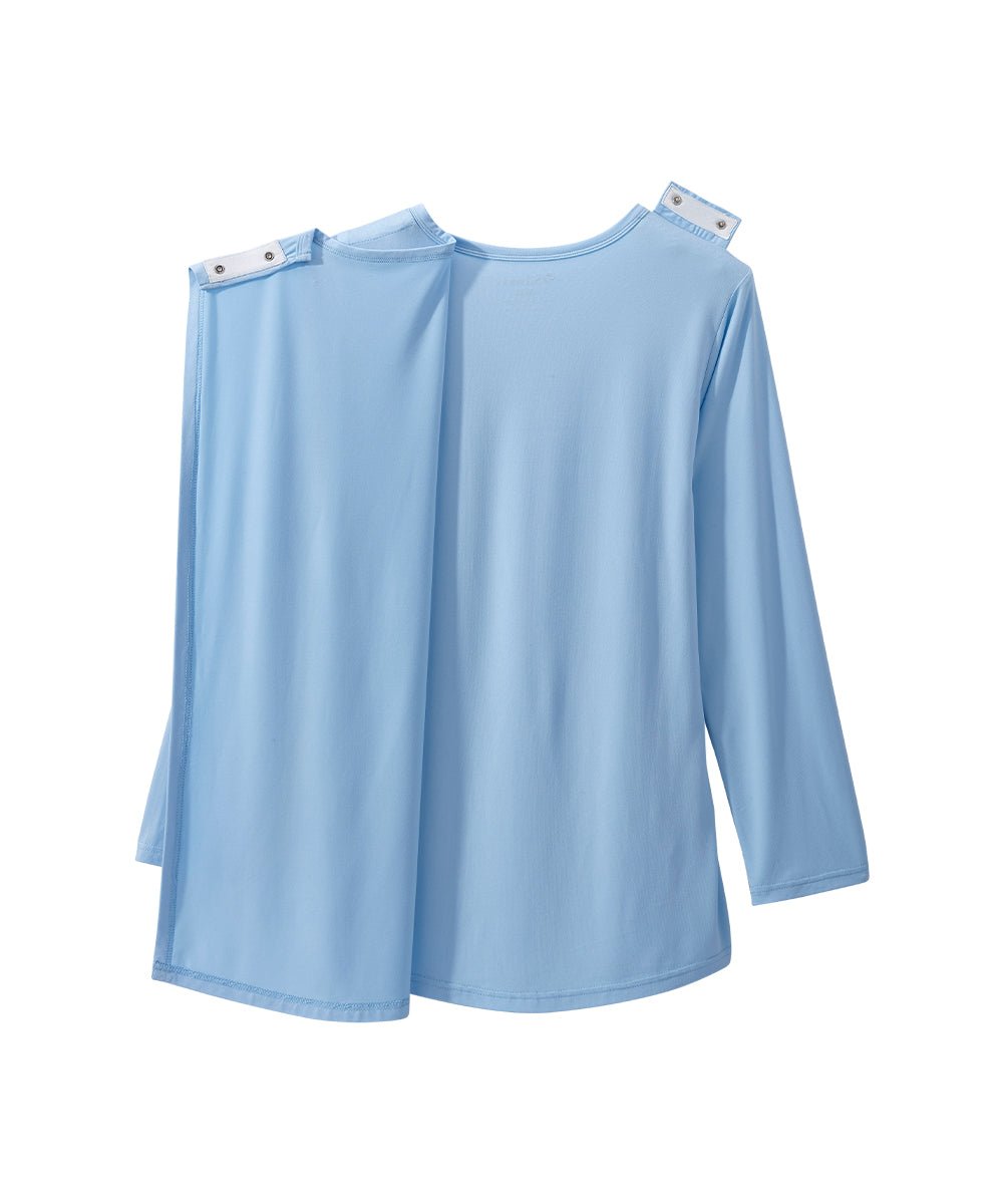 Women's Open Back Embellished Long Sleeve Top