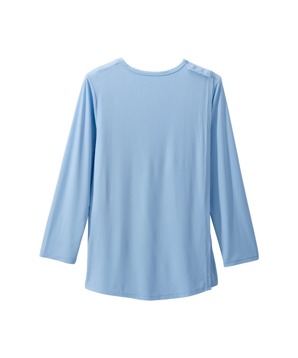 Women's Open Back Embellished Long Sleeve Top