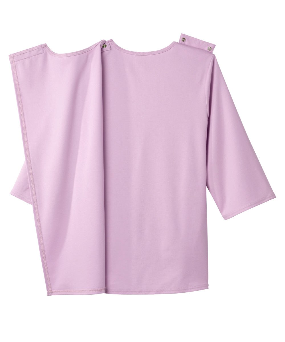 Women's Open Back Embroidered 3/4 Sleeve Top