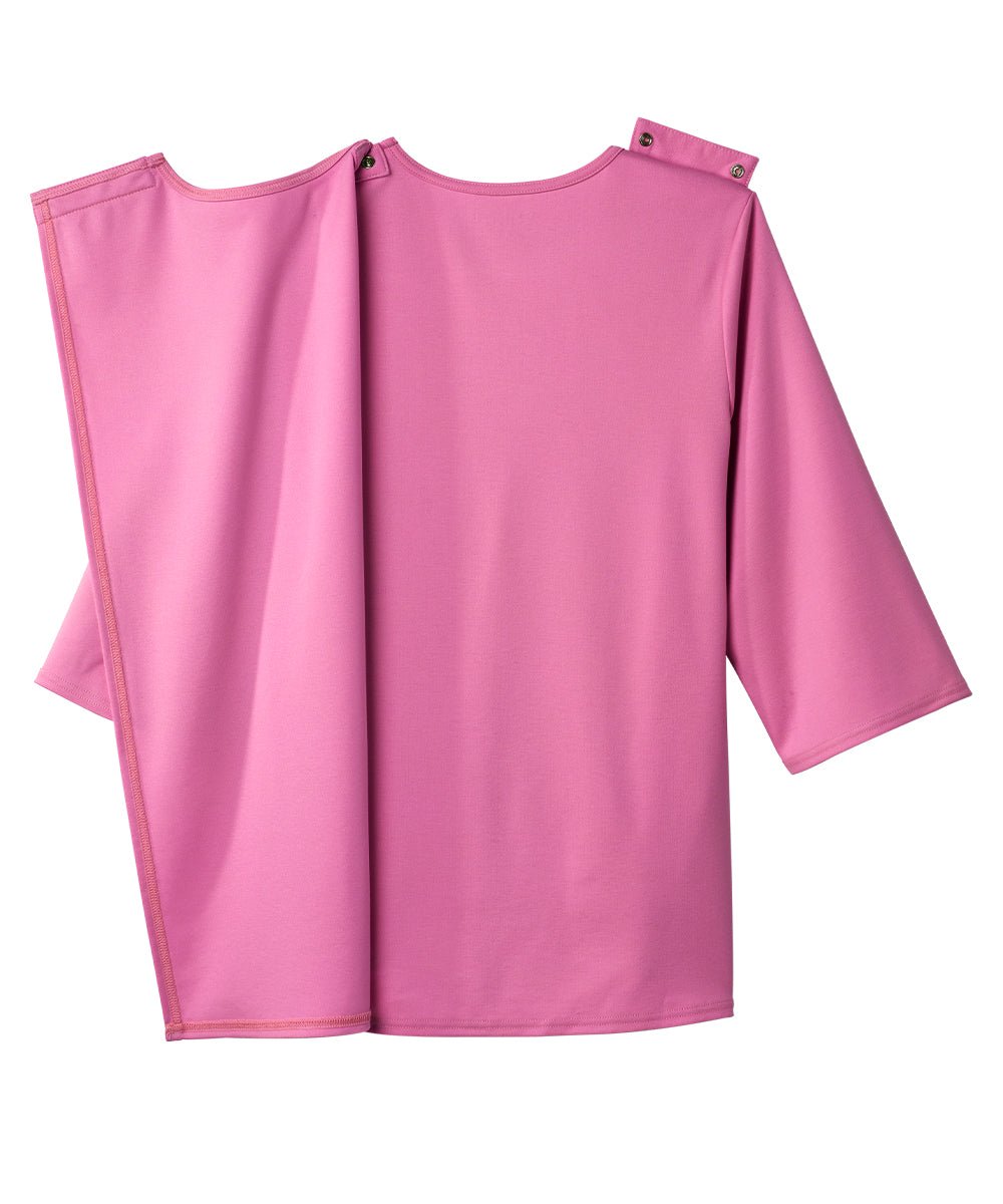 Women's Open Back Embroidered 3/4 Sleeve Top