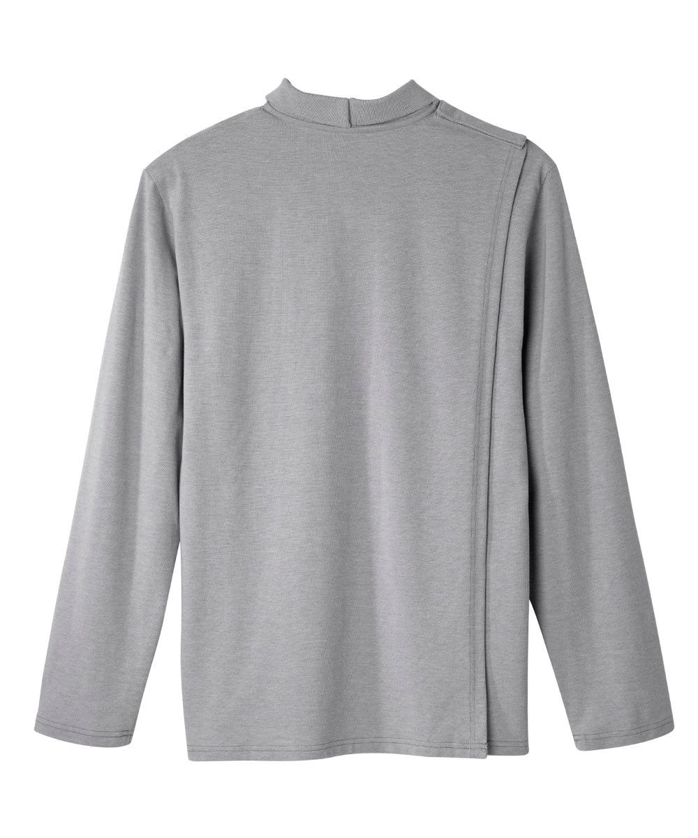 Men's Open Back Long Sleeve Polo