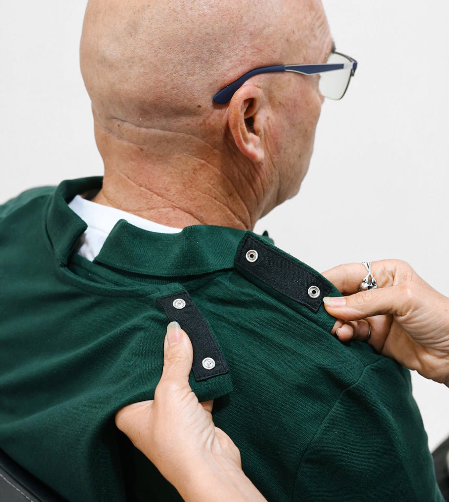 Men's Open Back Long Sleeve Polo