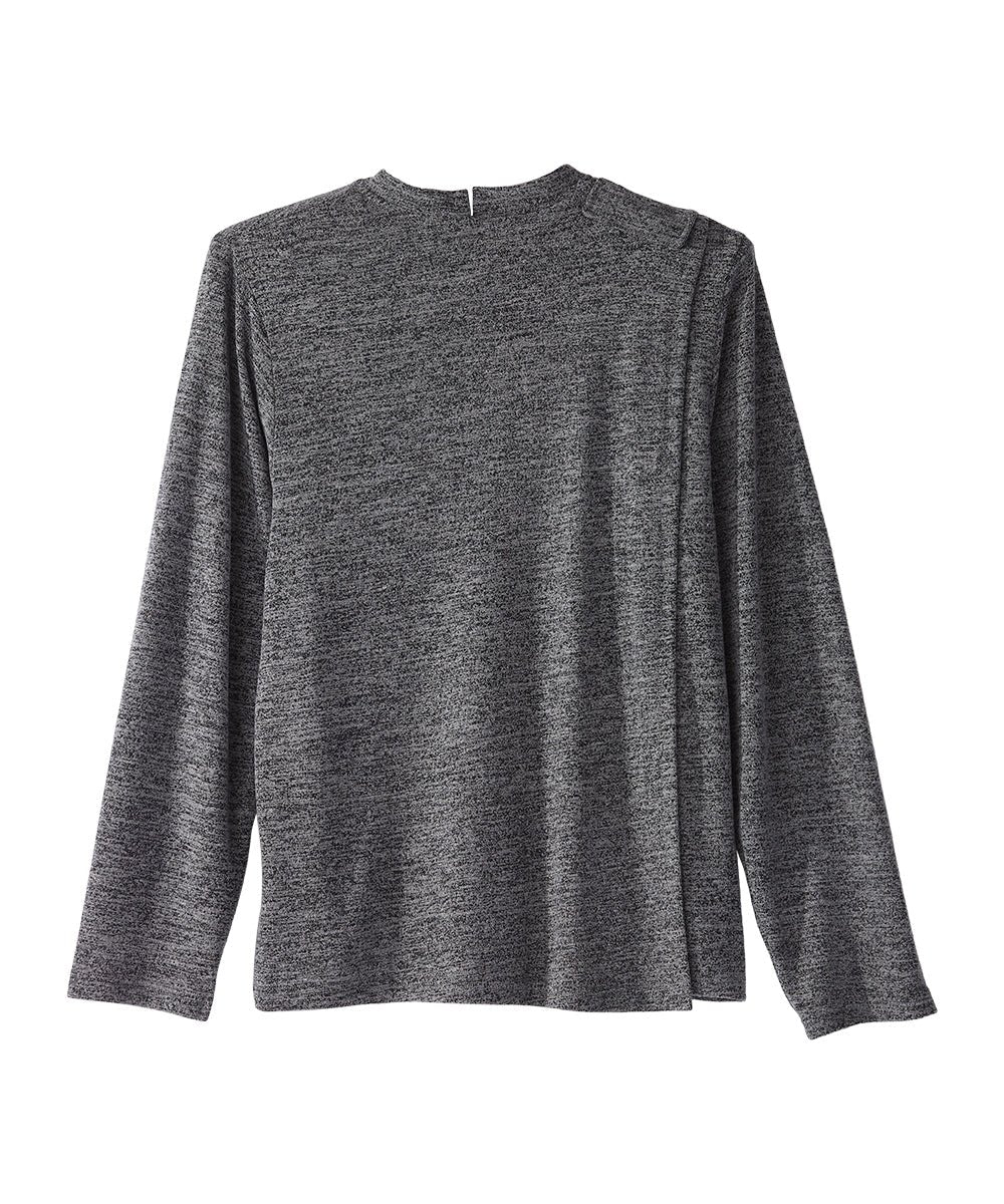 Women's Open Back Knit Button Top