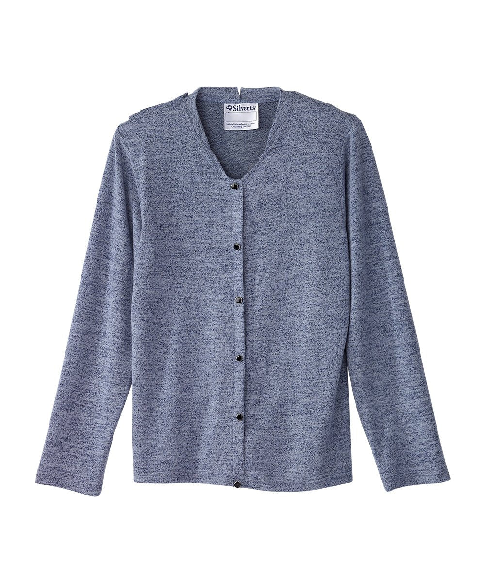 Women's Open Back Knit Button Top