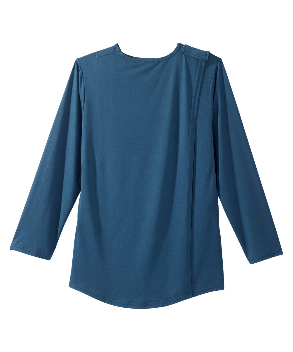 Women's Open Back Embellished Long Sleeve Top