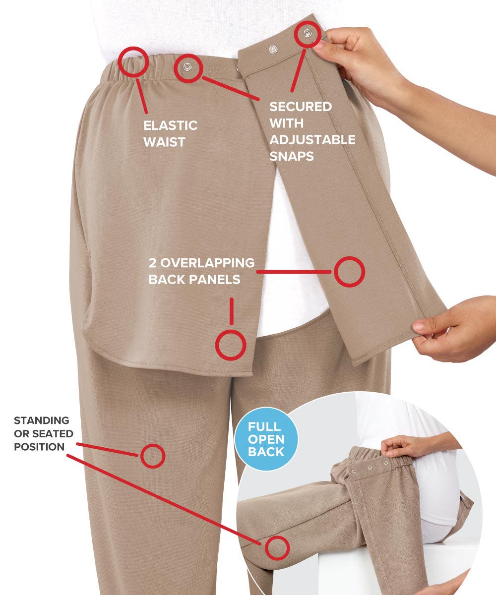 Women's Open Back Gabardine Pant