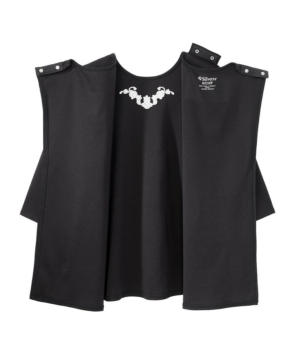 Women's Open Back Embroidered 3/4 Sleeve Top