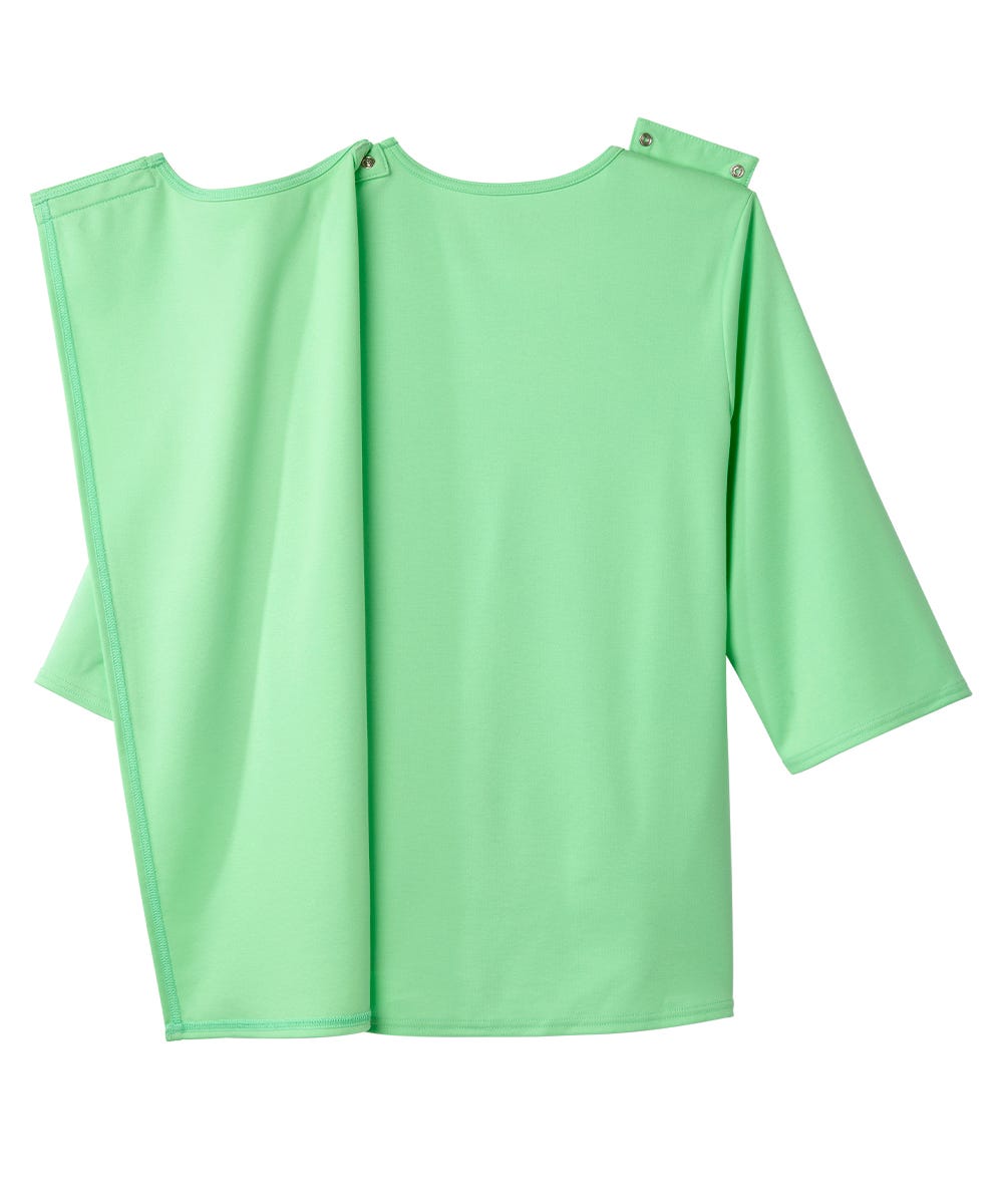 Women's Open Back Embroidered 3/4 Sleeve Top