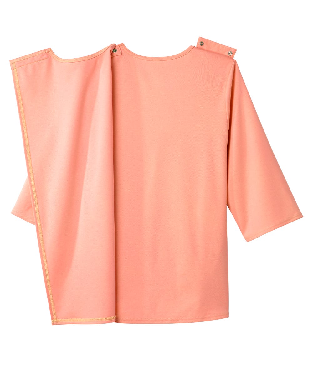 Women's Open Back Embroidered 3/4 Sleeve Top