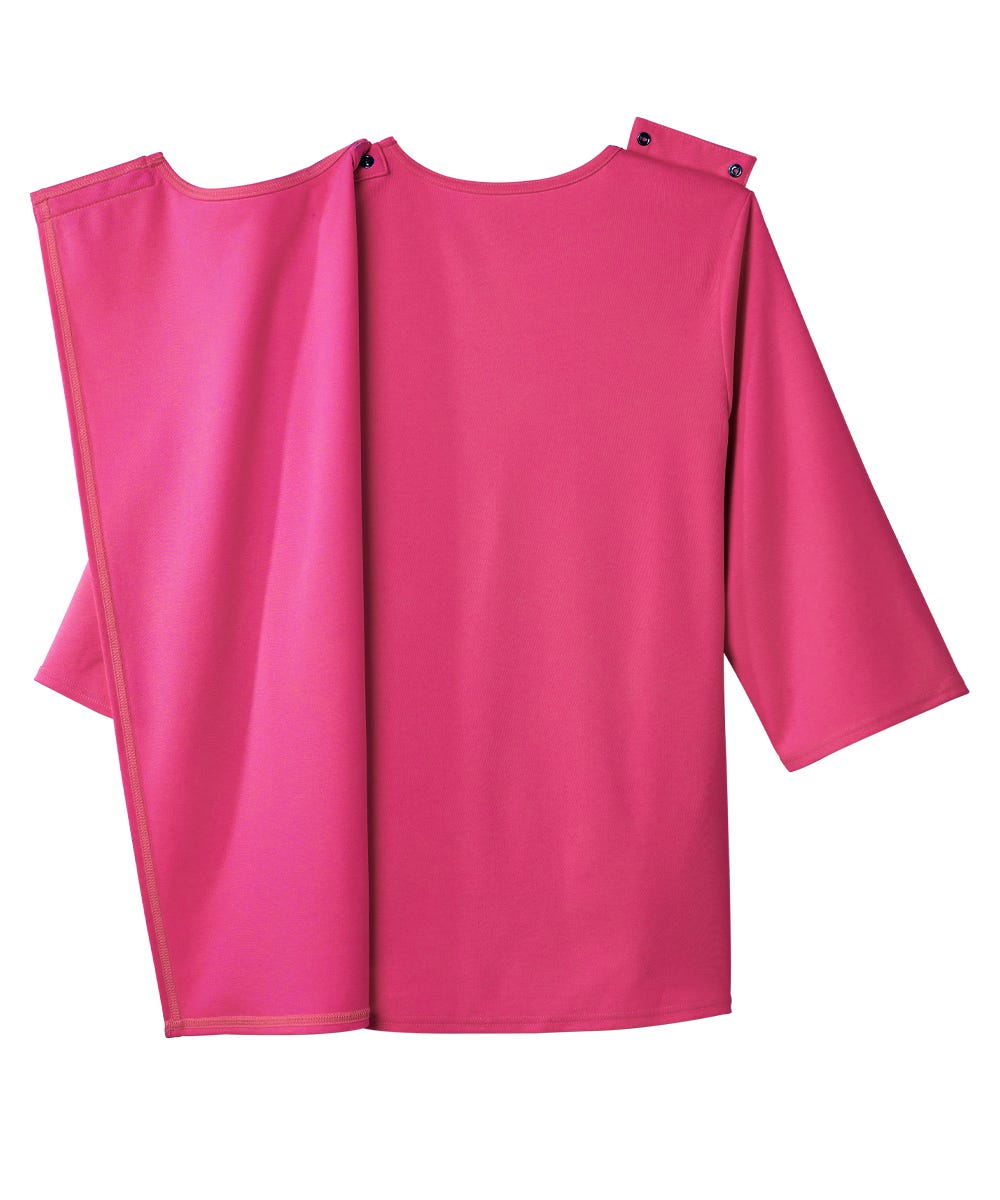 Women's Open Back Embroidered 3/4 Sleeve Top