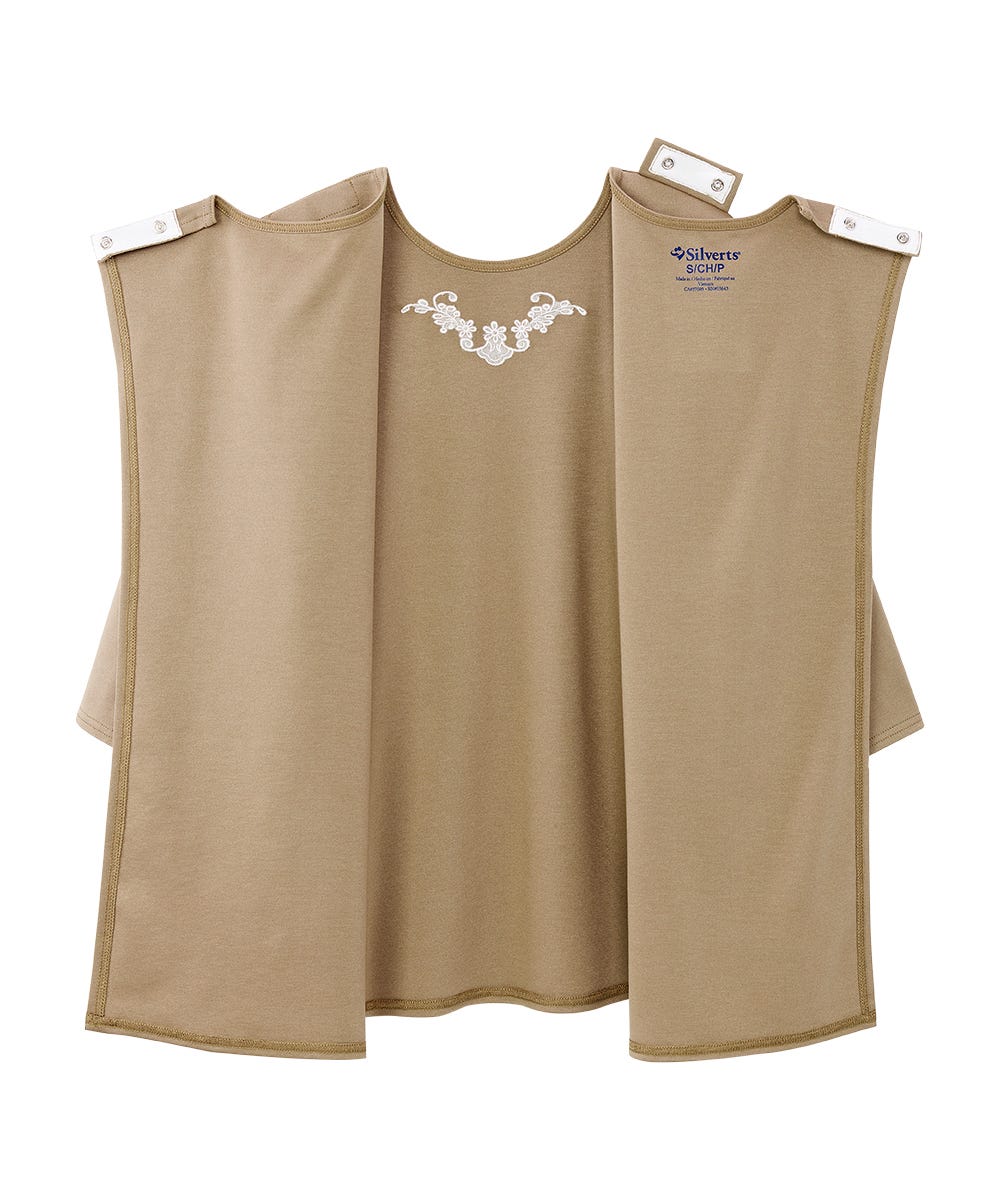 Women's Open Back Embroidered 3/4 Sleeve Top