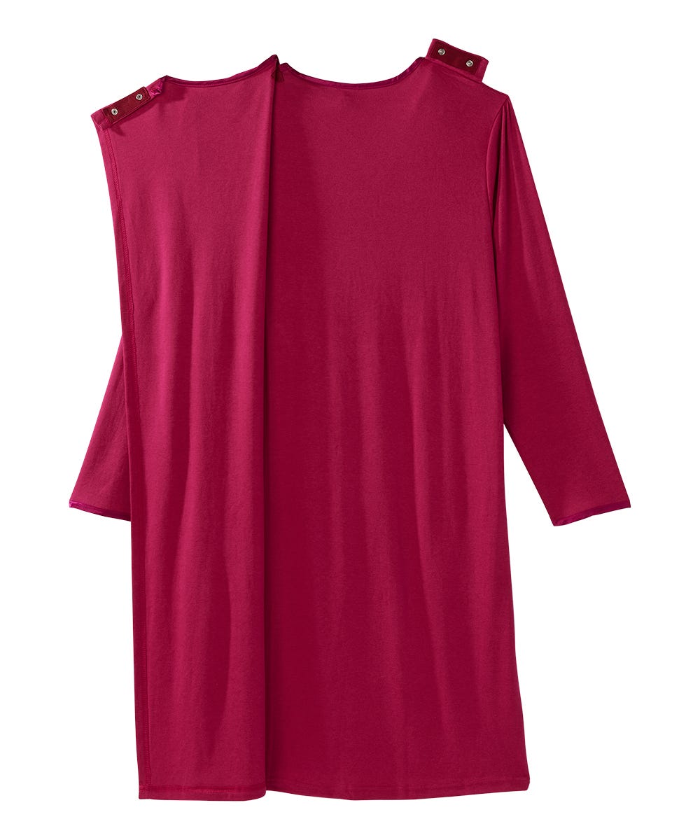 Women's Soft Bow Open Back Nightgown