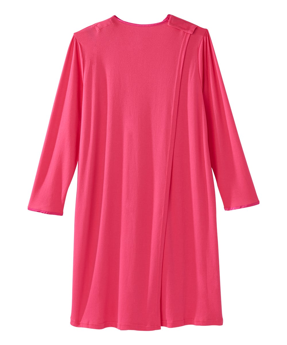 Women's Soft Bow Open Back Nightgown