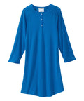 Women's Open Back Henley Nightgown