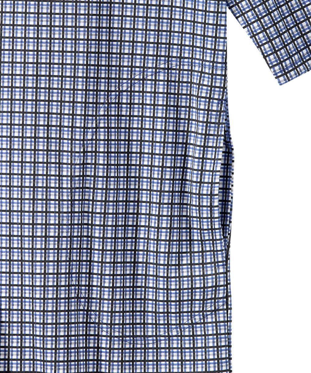 Men's Open Back Henley Nightgown