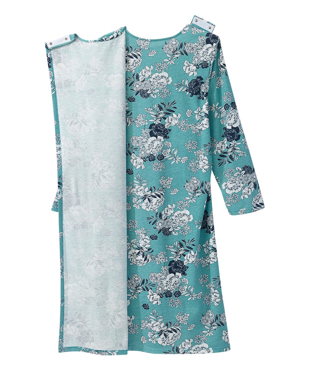 Women's Open Back Lace Trim Nightgown