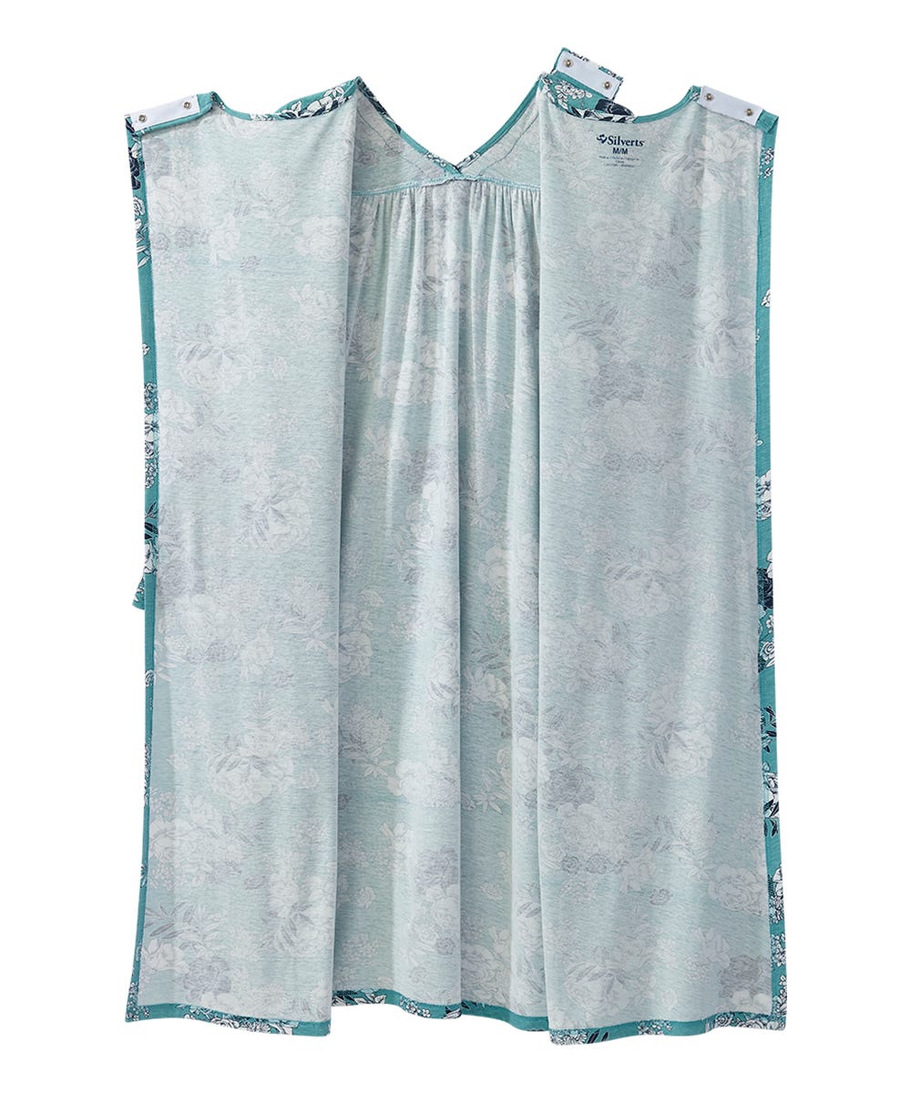 Women's Open Back Lace Trim Nightgown