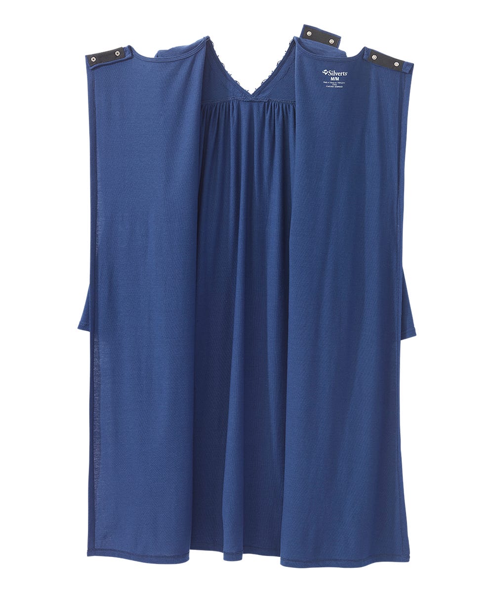 Women's Open Back Lace Trim Nightgown