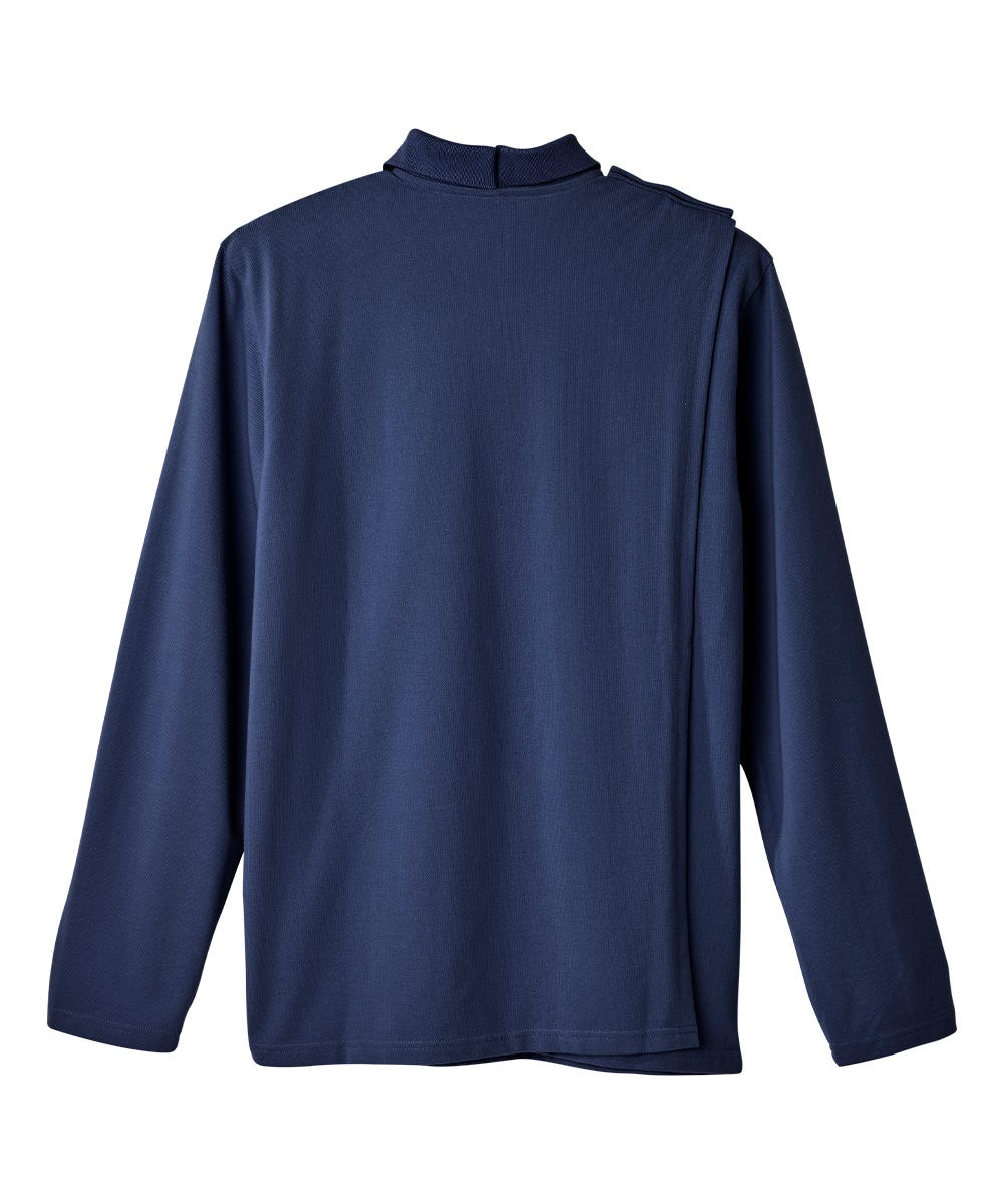 Men's Open Back Long Sleeve Polo