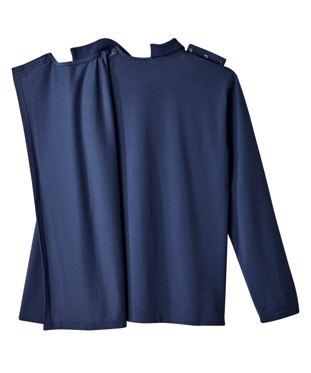 Men's Open Back Long Sleeve Polo
